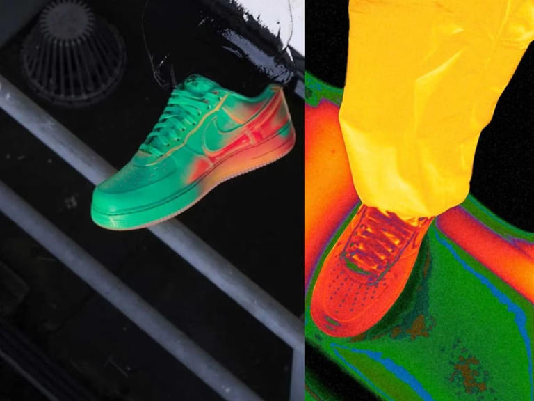 The Nike 'Heat Map' Air Force 1 looks like it's been caught in predator ...
