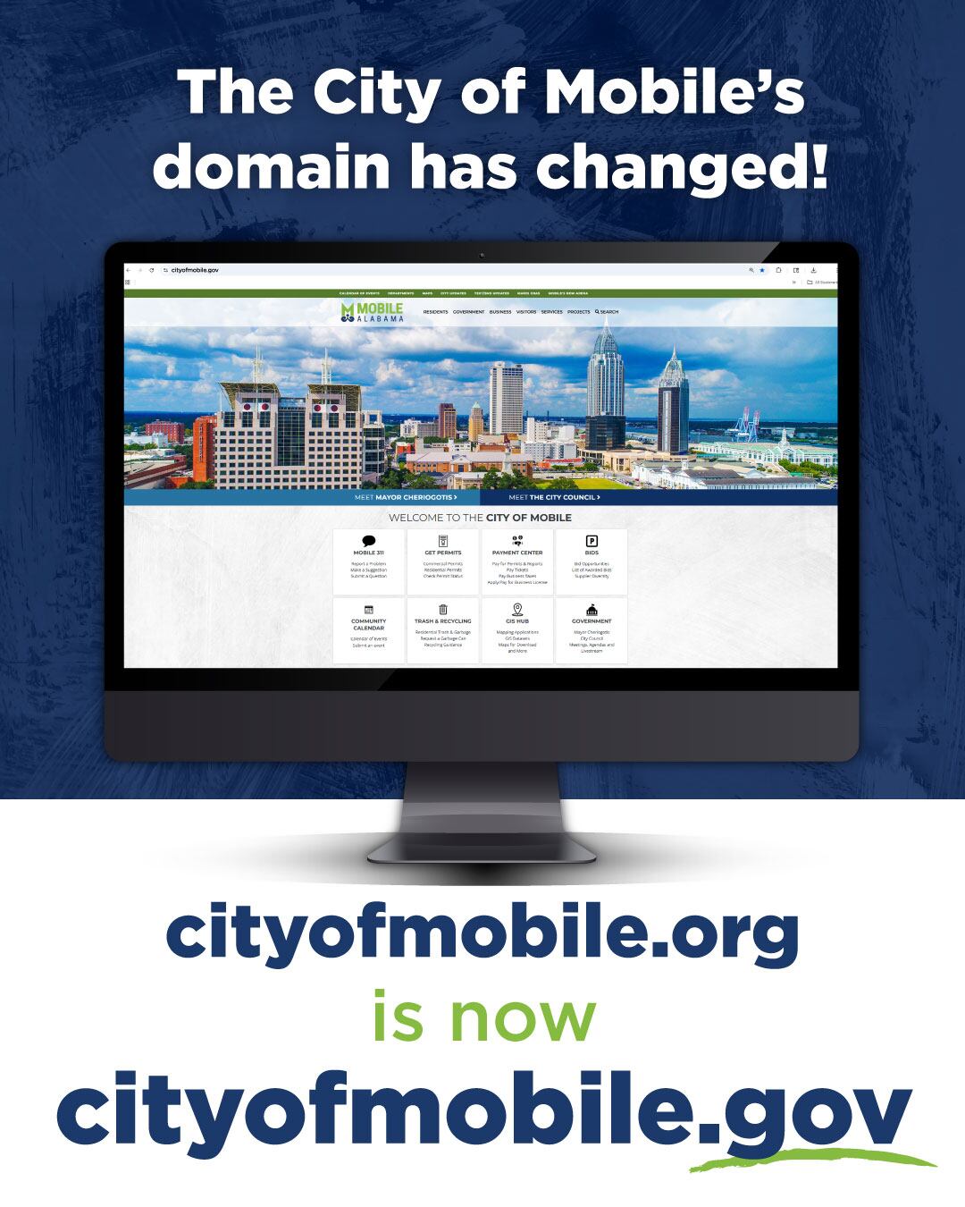 City of Mobile transitions website to .gov domain to enhance online ...