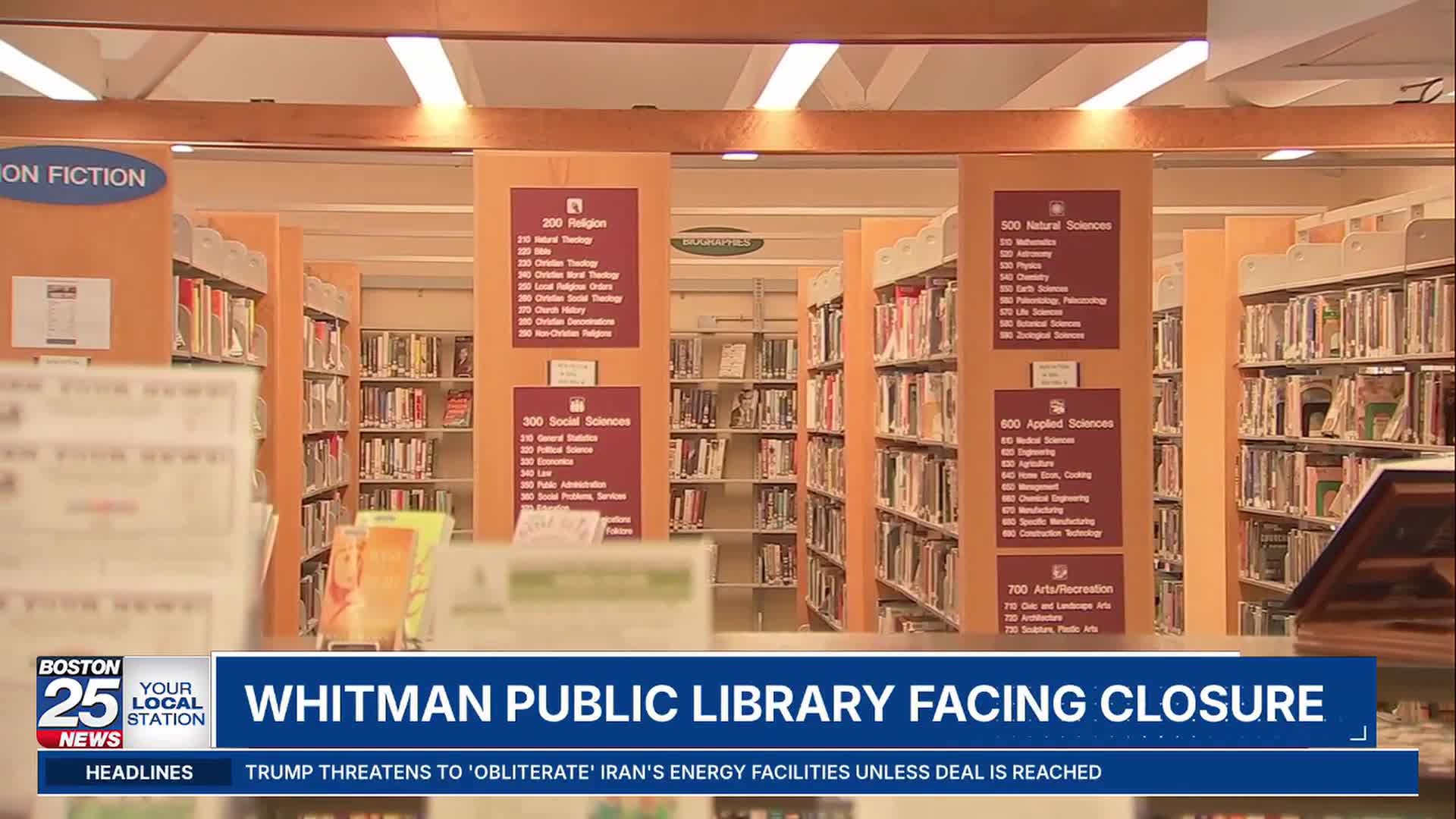 Whitman Public Library faces closure, town leaders say funding part of ...