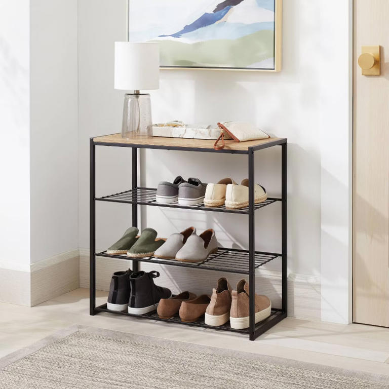 Discover Target's $45 4-tier storage rack: Perfect for shoes and home decor