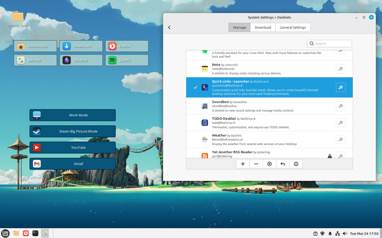 5 must-have Linux Mint desklets
