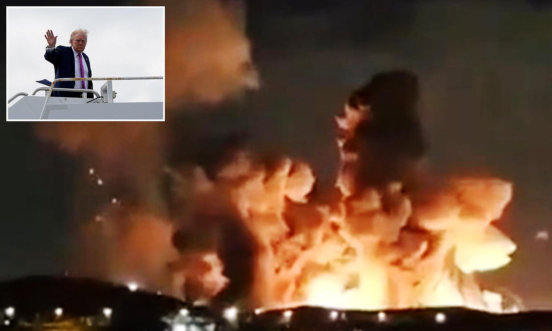 Trump posts video of 2,000lb bunker buster bombs hitting Iran 'uranium ...