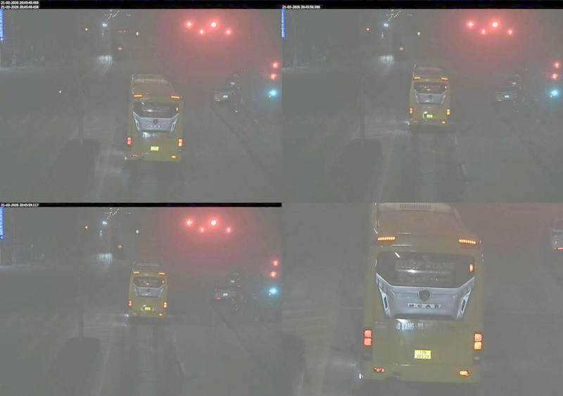 Phạt nguội 1 xe khách vượt đèn đỏ và ôtô con chạy quá tốc độ 2 lần/ngày