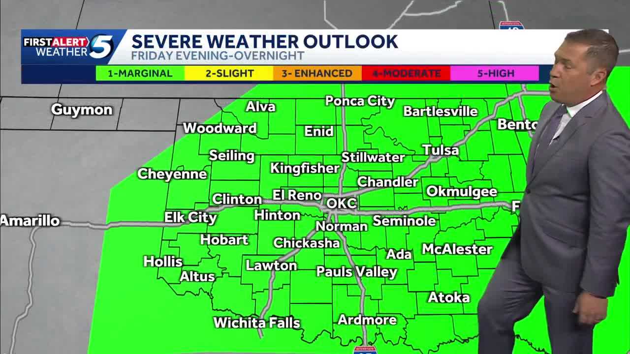 Timeline: Risk for severe weather in Oklahoma this week increases
