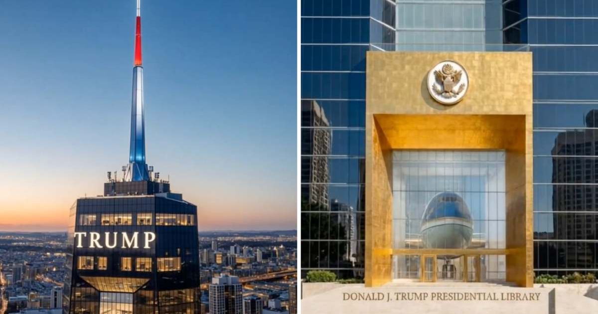 Eric Trump shares first look at proposed Donald J Trump Presidential ...
