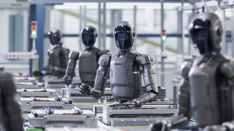 China's robot schools are training humanoids to fold clothes and wipe ...