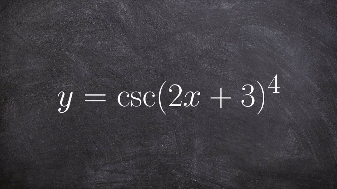 How to take the derivative using the chain rule twice
