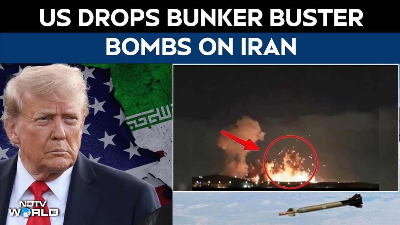 US attacks Iran | US reportedly drops bunker buster bombs on Iran's ...