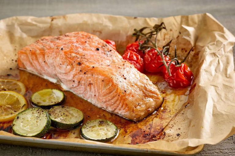 Mary Berry's simple herby baked salmon recipe is ready in 15 minutes