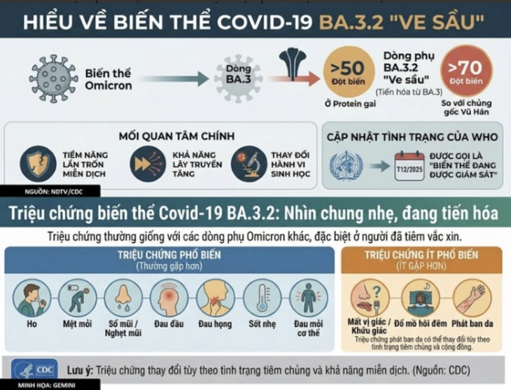 Biến thể 'Ve sầu' của COVID-19 có phải chủng mới, có gì đặc biệt?