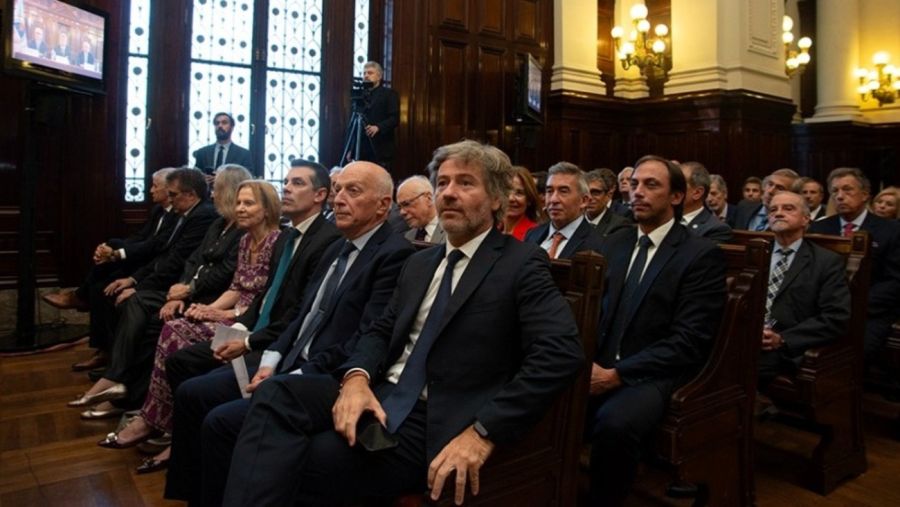 El ministro de Justicia de la Nación, Juan Bautista Mahiques, en primera fila