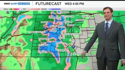 Rain and snow moving in to Colorado this week