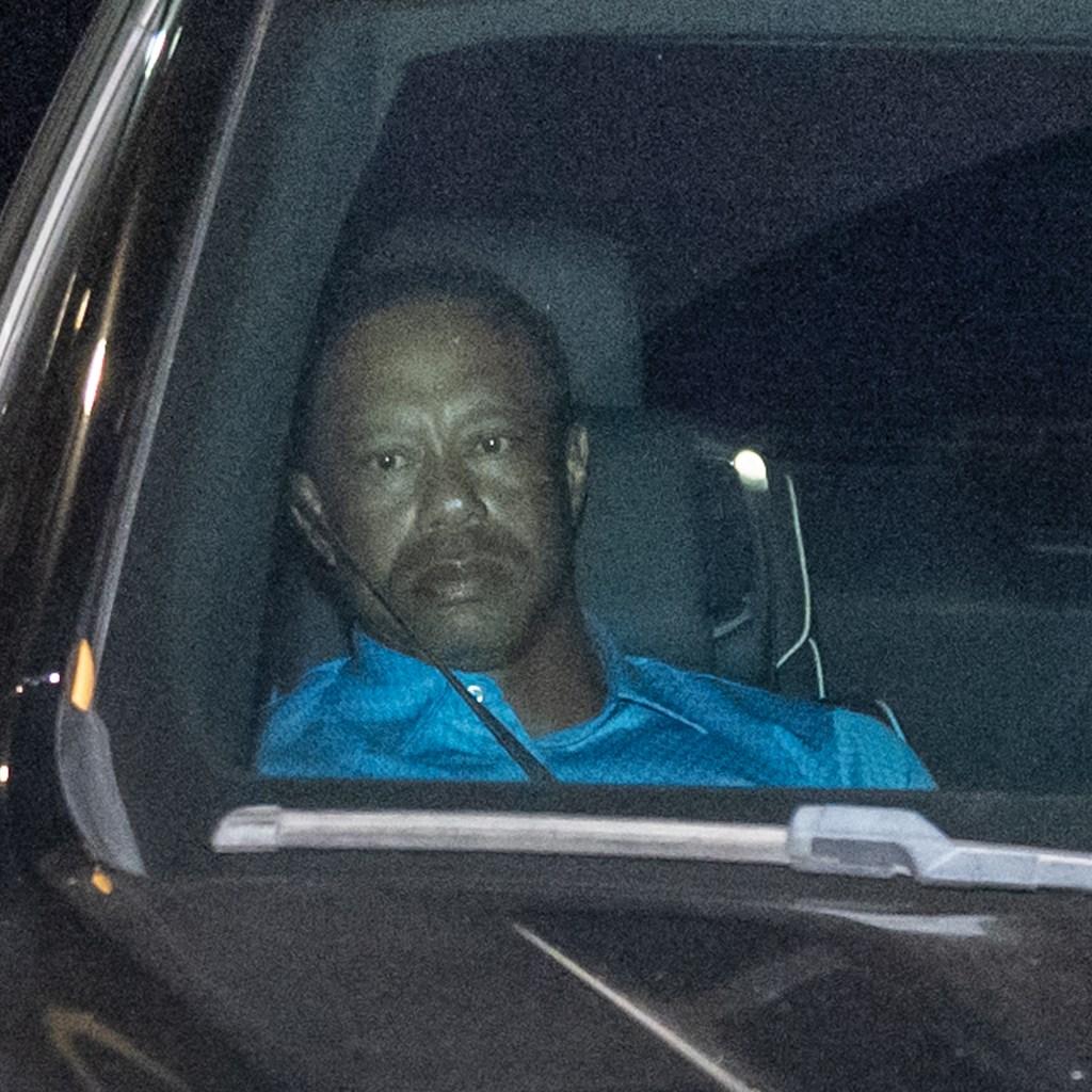 Tiger Woods leaving the Martin County Sheriff’s Office on March 27, 2026. Christopher Oquendo for NY Post