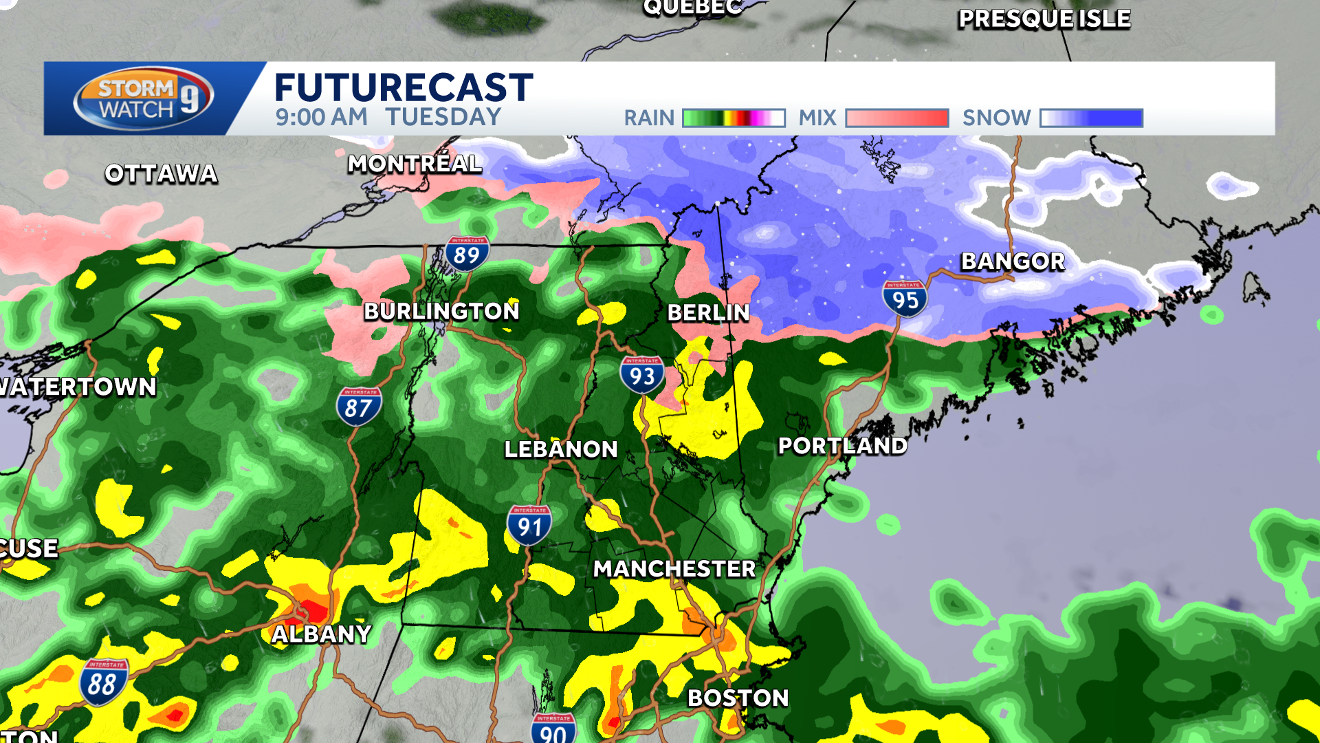 Tracking rain chances this week in NH, including on Easter