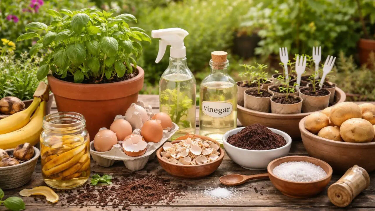 Simple garden hacks with household items to grow healthier plants naturally