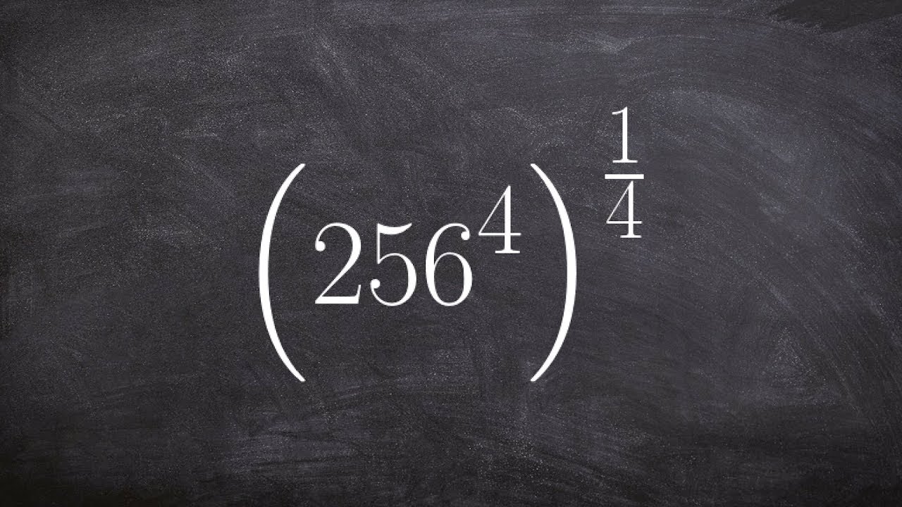 Applying the power rule to simplify an expression with a rational power