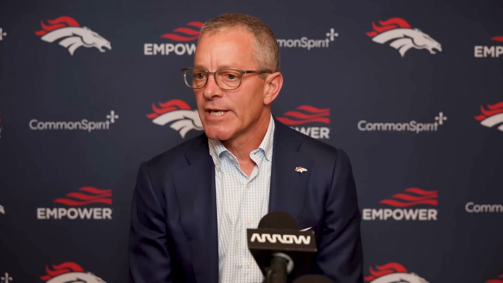Denver Broncos owner/CEO Greg Penner gives positive new stadium update