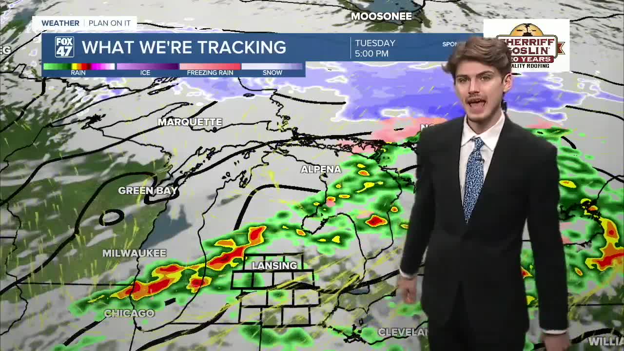 Tracking storms across mid-Michigan Tuesday with severe impacts possible