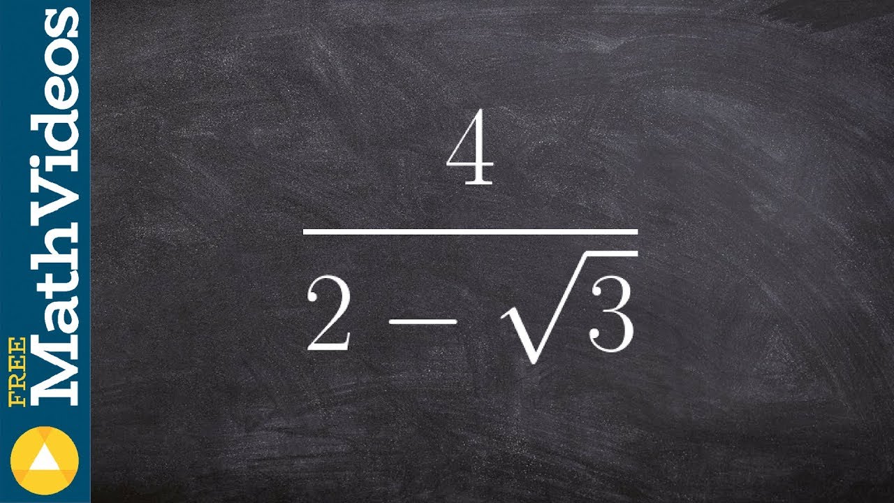 Learning to simplify a radical expression with a radical binomial in ...