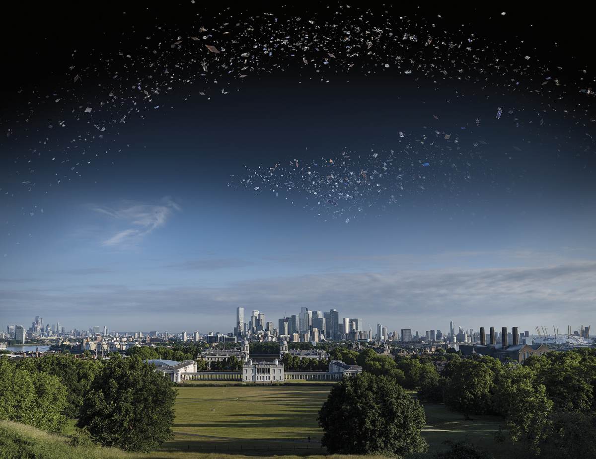 A creative illustration of space debris. (Image Source: ESA/Max Alexander)