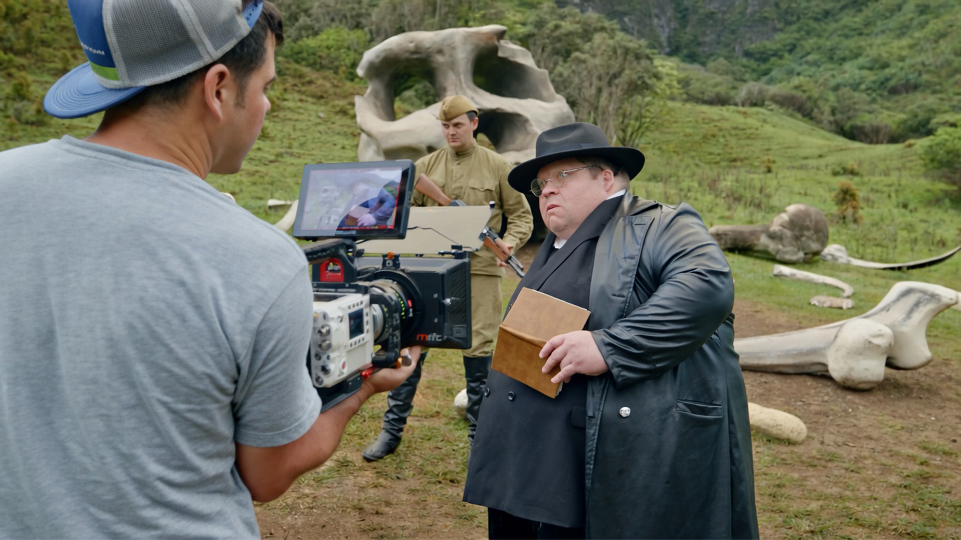 Creating a treasure hunt scene on camera