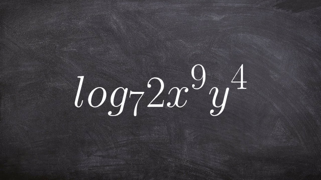 Using multiple properties of logarithms to expand an expression