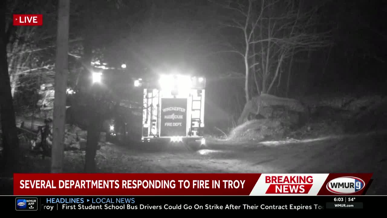 Several departments respond to fire in Troy