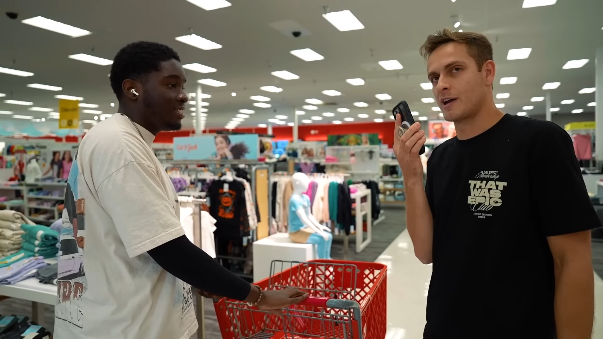 Everything at this Target is free for 5 minutes