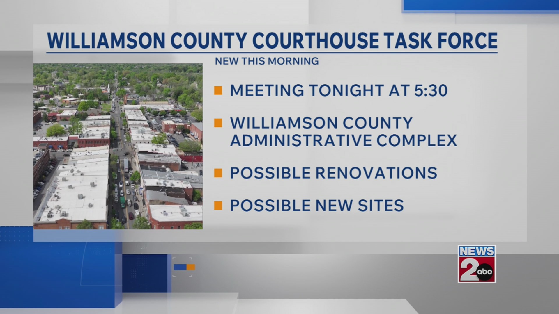 Williamson County courthouse task force meeting
