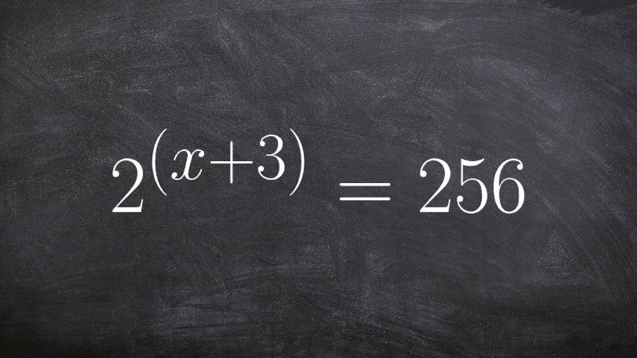 Determine the same base to eliminate to solve an exponential equation