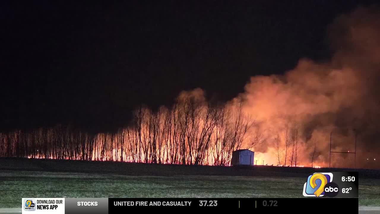 Crews battle fire in Center Point