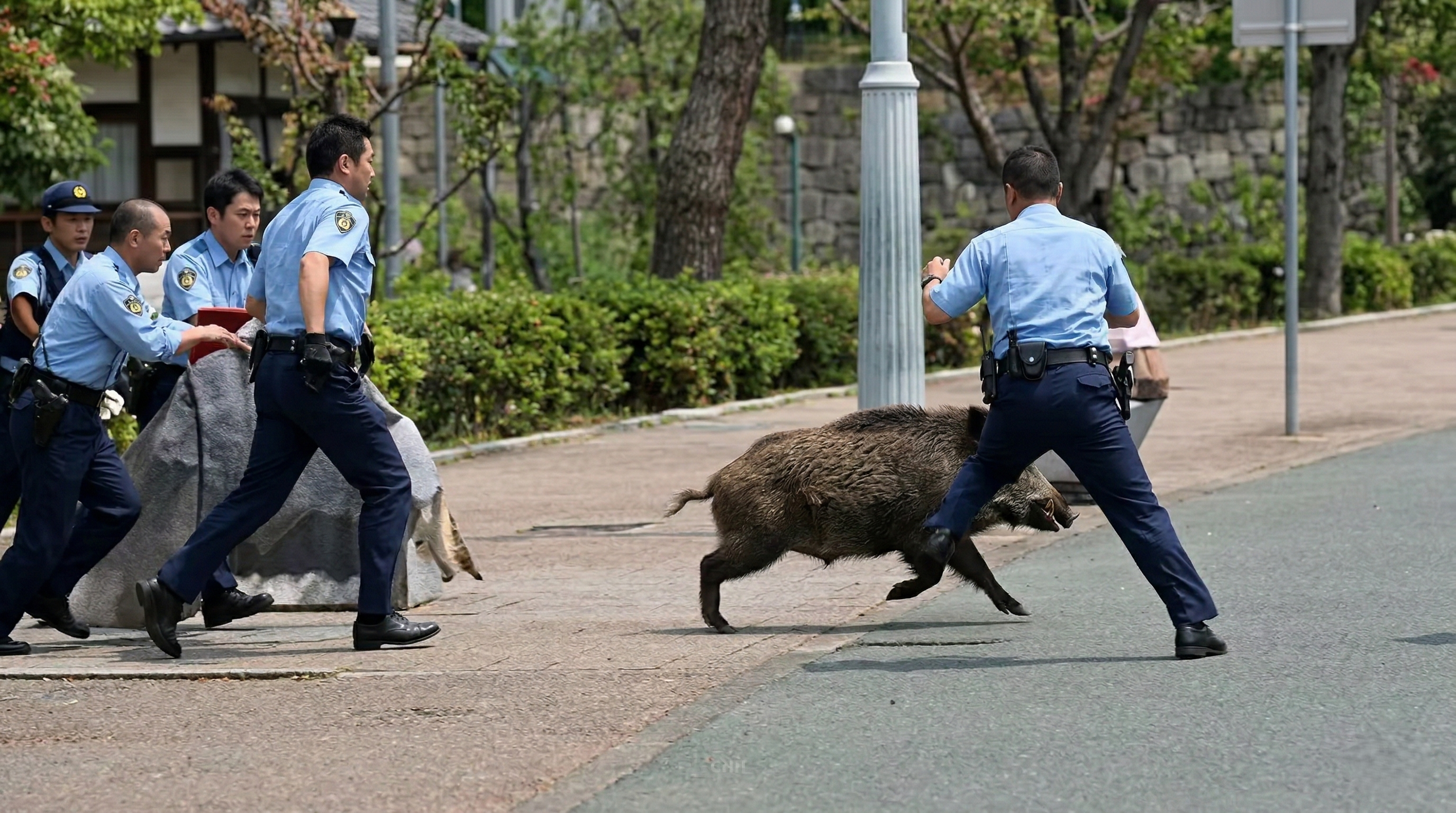 Watch what happens when urban animals break through barriers and attack