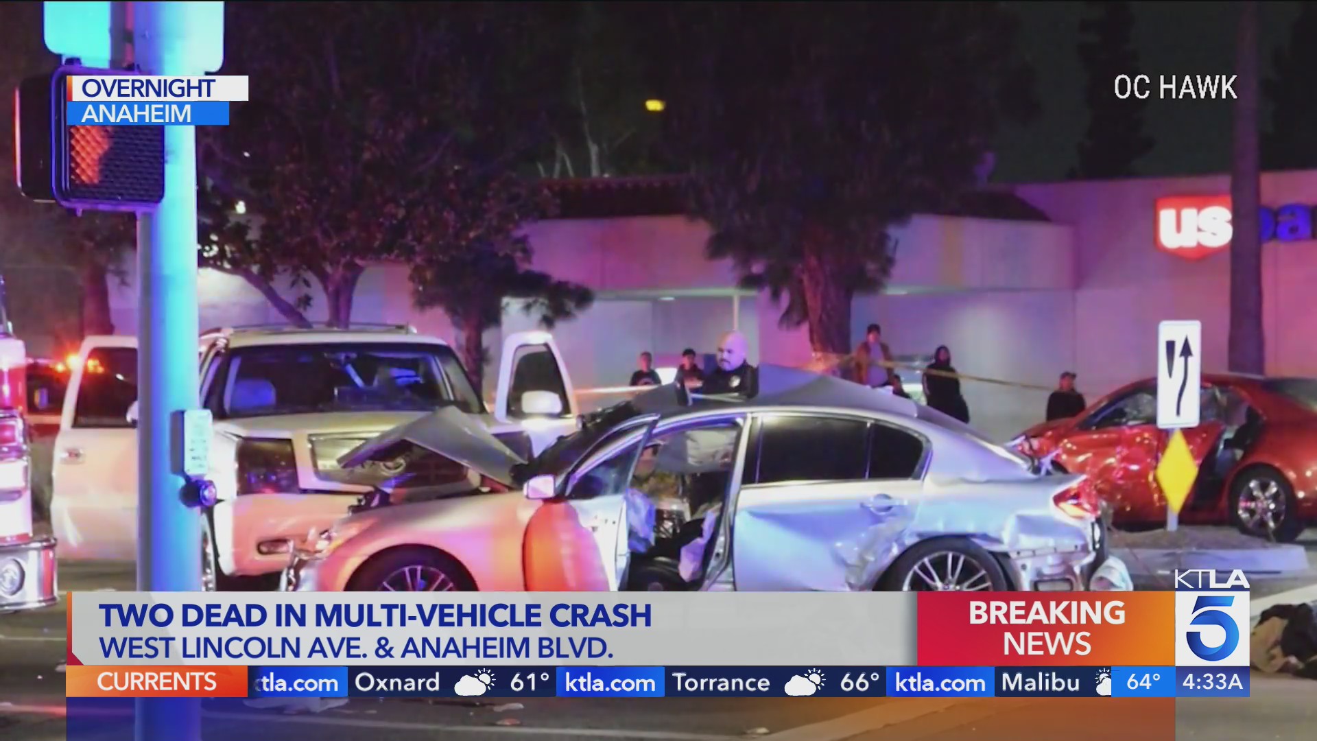 2 dead after driver runs red light, slams into multiple cars in Anaheim<br><br>
