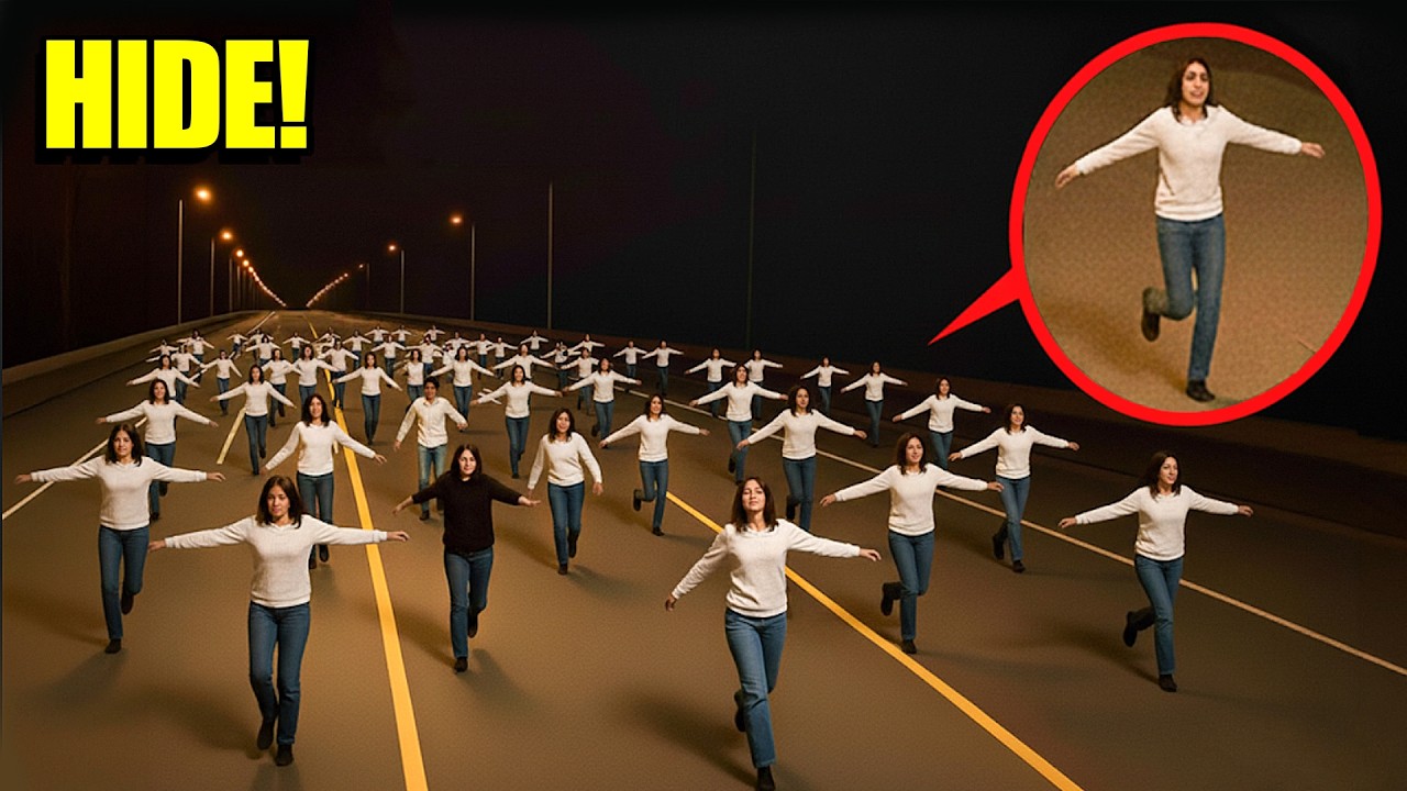 Internet baffled by viral video of staged 'running' neighbors