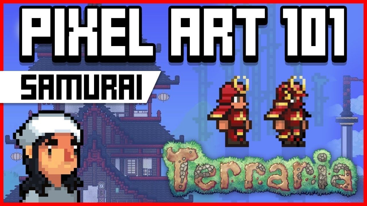 Pixel art 101 Terraria samurai guide