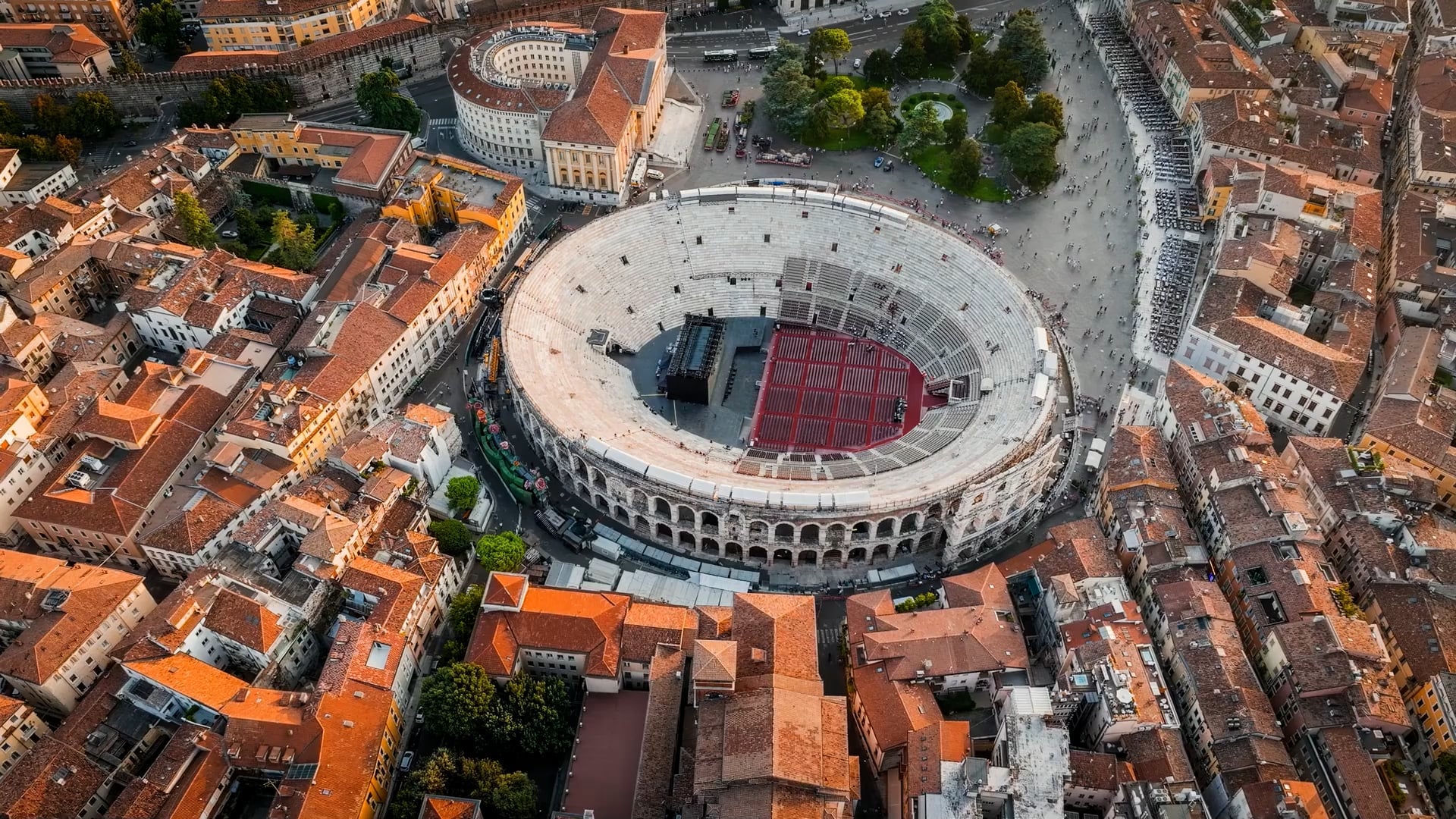 Soaring over Verona: A bird's-eye view of Roman architecture - Worldwide