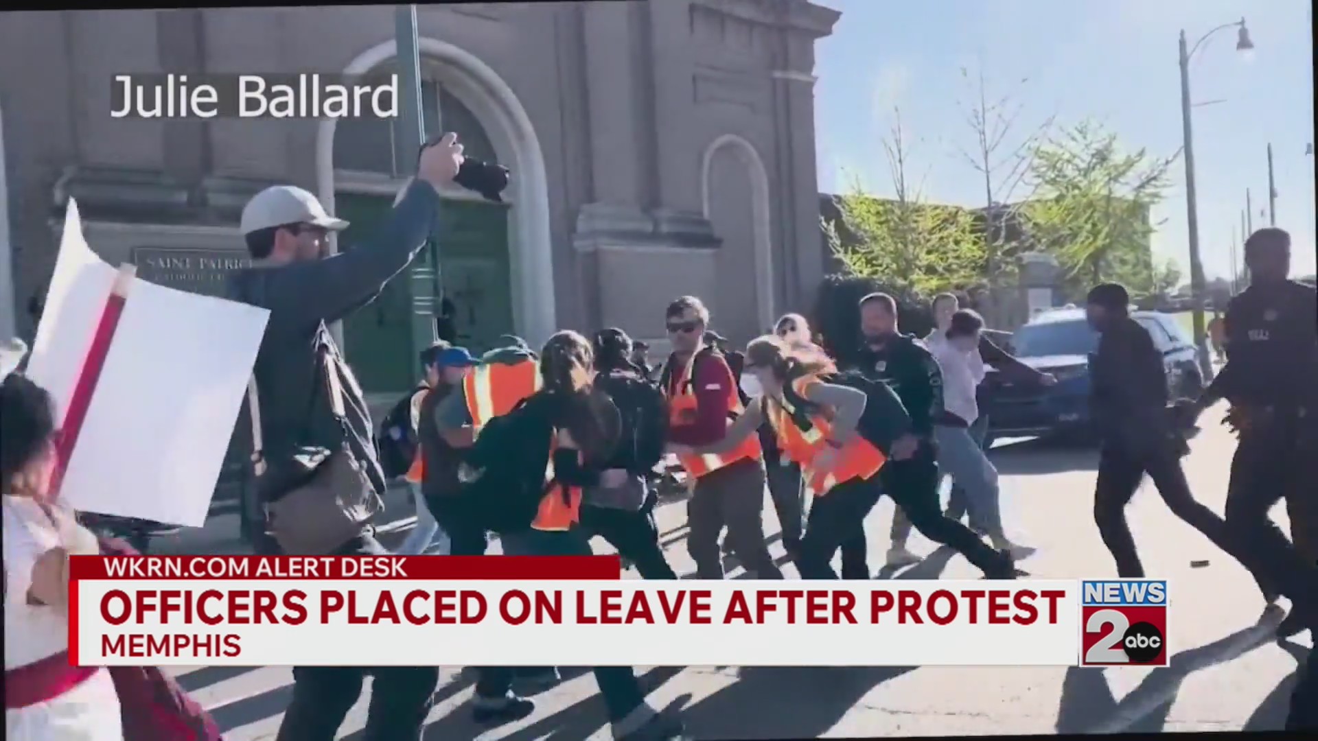 Memphis officers placed on leave after protests