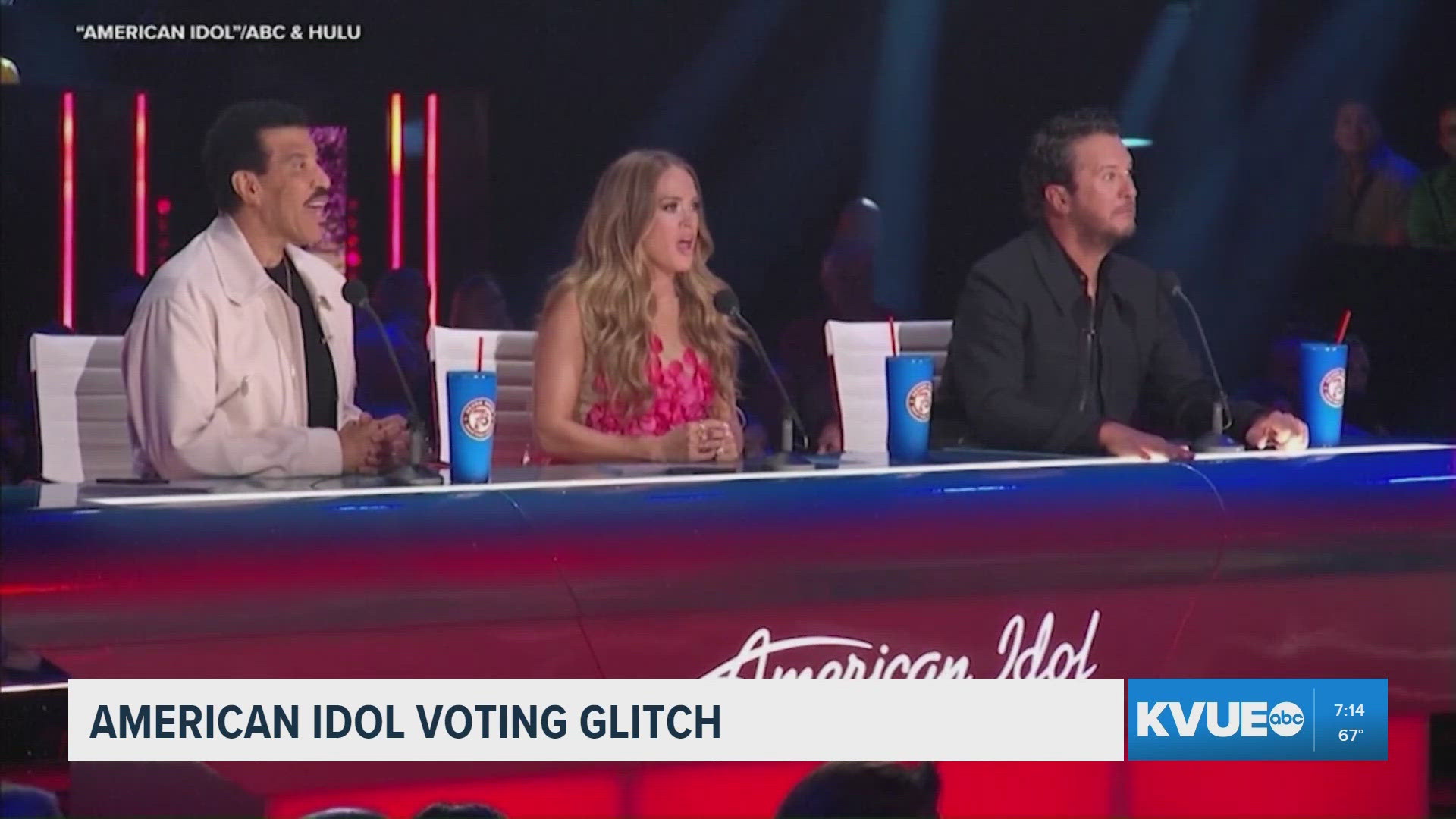 A screenshot of the American Idol website, showing the voting options