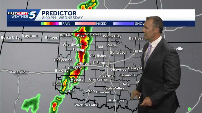 Updates: Much of Oklahoma under severe thunderstorm watch