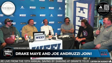 Drake Maye and Joe Andruzzi join live!