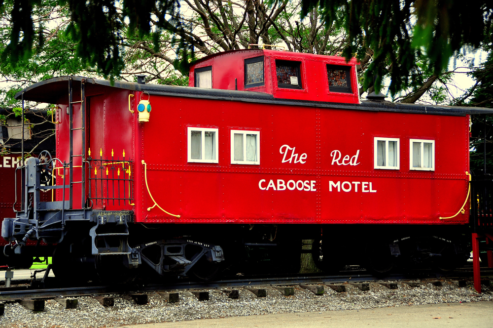 13 salvaged stays in converted historic train cars
