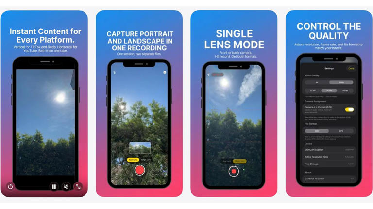 One app, two aspect ratios: DualShot Recorder solves video's most ...