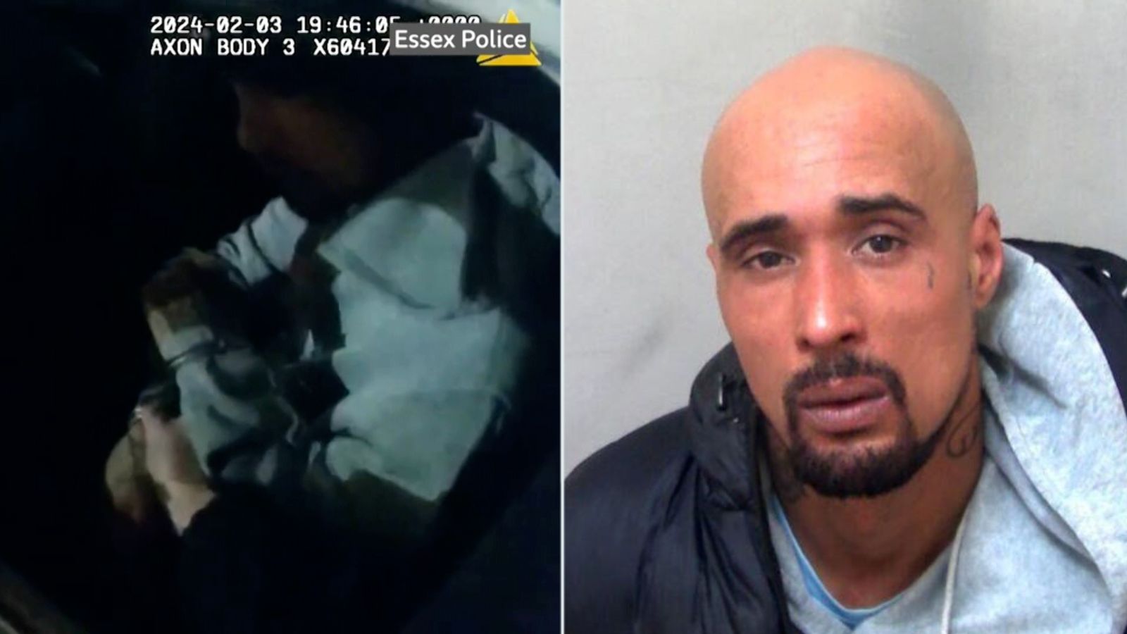 Moment aspiring rapper arrested after fatal XL bully attack
