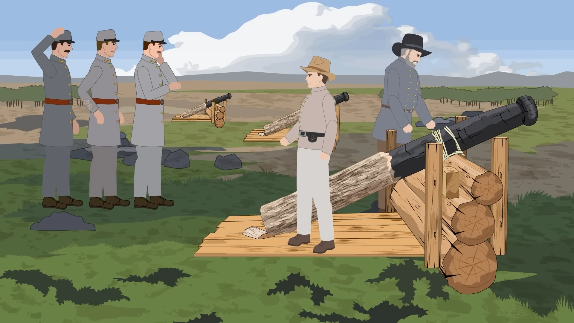 They won battles with fake guns... and no one noticed