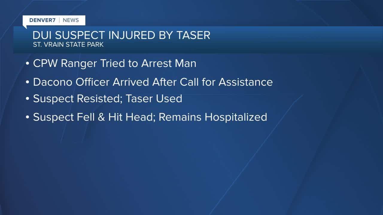 Investigation underway after DUI suspect injured by Taser in state park
