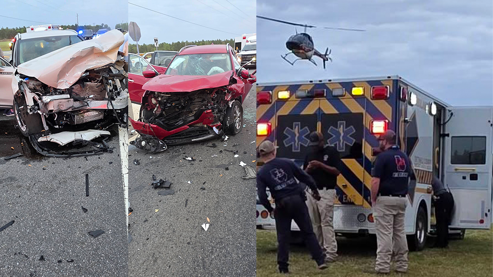 2 patients flown to hospital after crash outside elementary school in ...