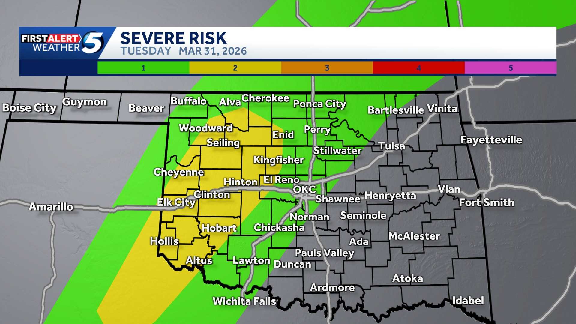 Timeline: Severe storm threat Tuesday upgraded, risk zone expanded