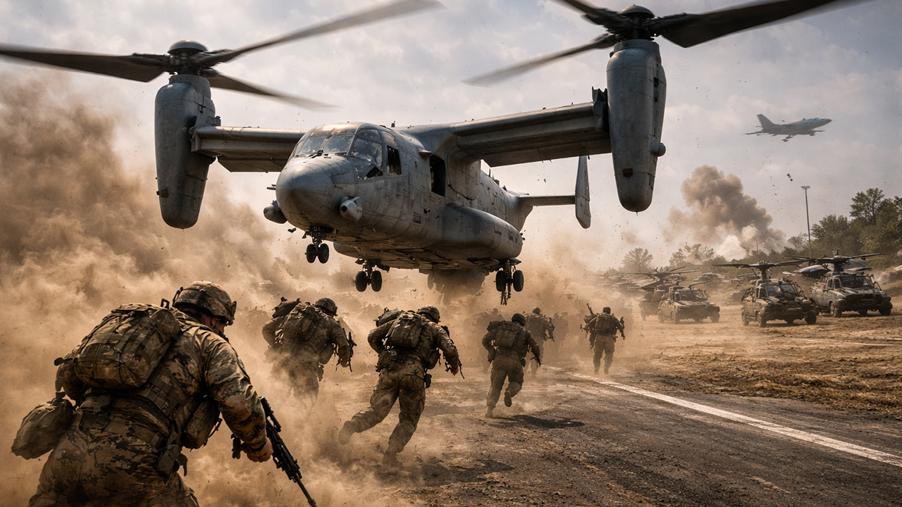 I stormed an airfield with US Marines in a V-22 Osprey