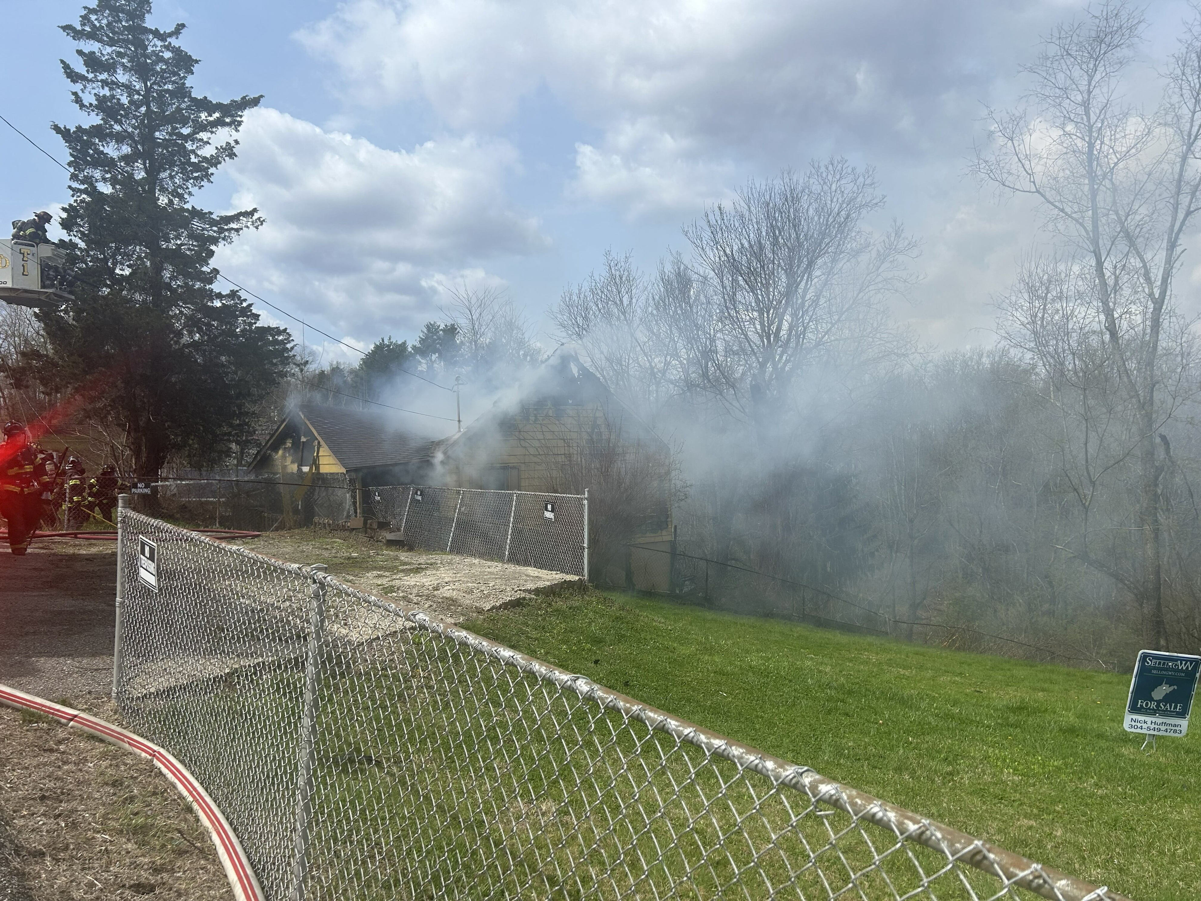 Crews battle fire at abandoned building
