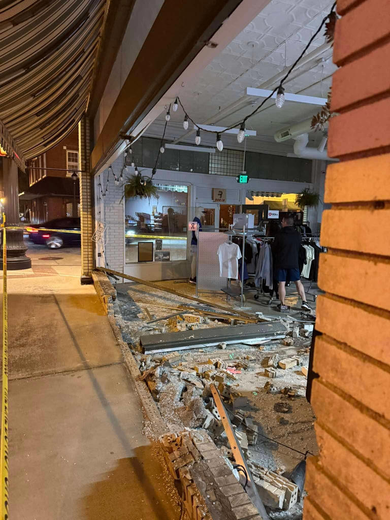 Driver charged after car crashes into Simpsonville business